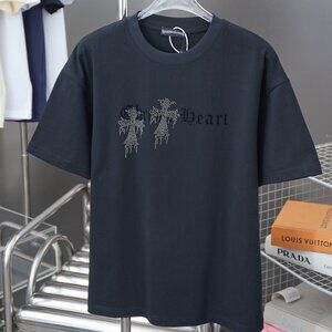 Chrome hearts Wash black short-sleeved T-shirt